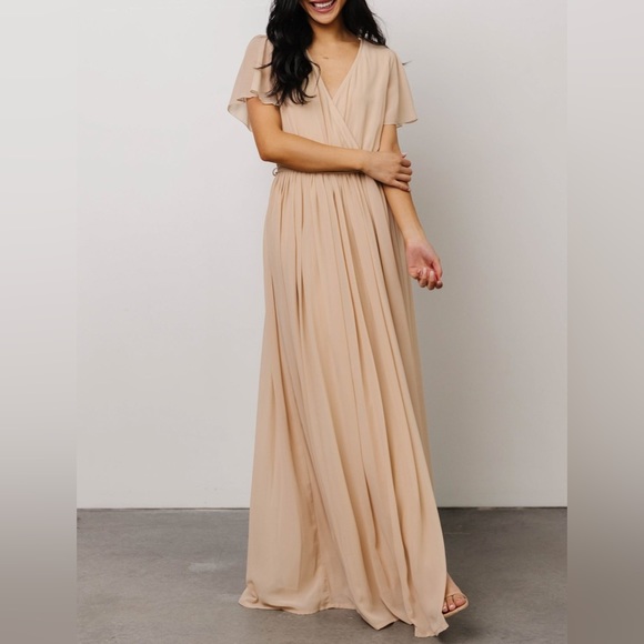 (Natural tan color) Kristina maxi dress (Baltic Born) - Picture 7 of 13